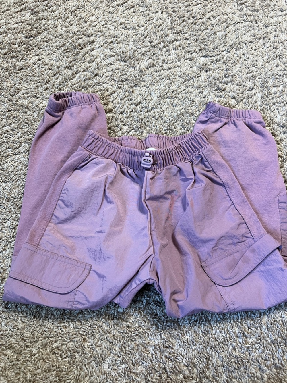 Zara Kids Purple Cargo Jogger Pants